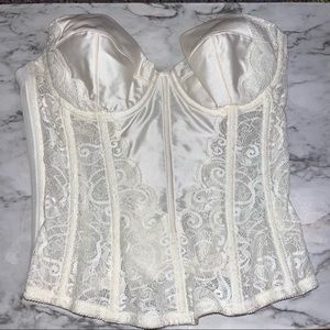 Vintage White 36B Victoria Secrets Corset